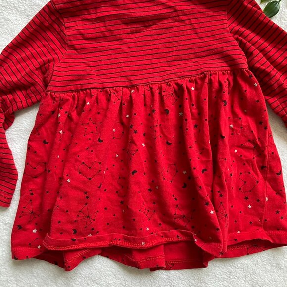 First Impressions 12M Red Navy Stars Stripes Tunic Dress EUC Baby Girl - Picture 13 of 14